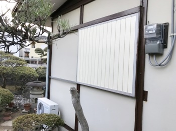 高砂市 雨戸 塗装 リフォーム 玄関ドア ao工務店 20180211usama-go2.jpg