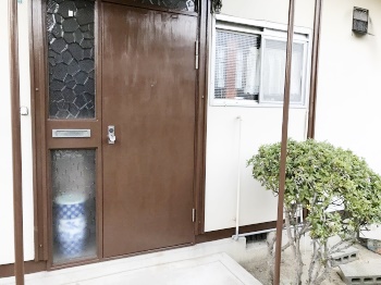 高砂市 玄関ドア 塗装 リフォーム 20180211usama-go3.jpg